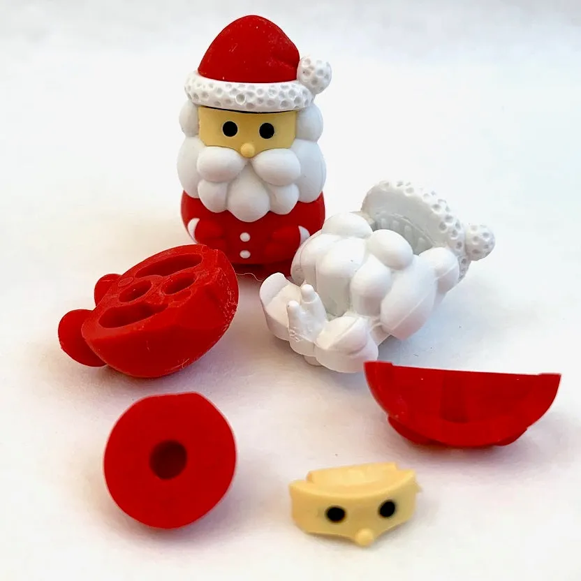 383041 IWAKO CHRISTMAS ERASER CARDS-SINGLE