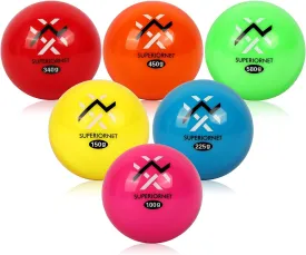 6 Pack Poly Practice Baseballs & Softballs, Various Weighted Balls for Throwing, Hitting and Pitching