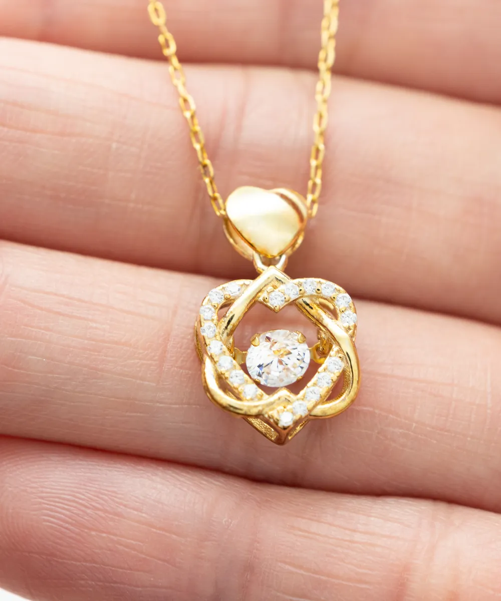 Aerospace Engineer Wife Heart Knot Gold Necklace No One Should Underestimate A Woman Who Is Also An Aerospace Engineer