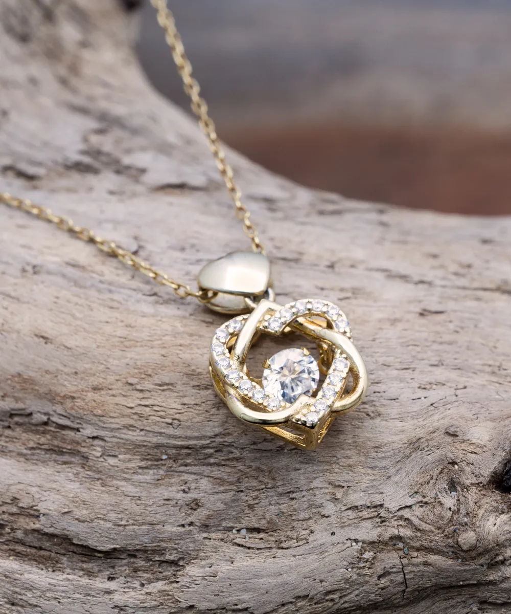 Aerospace Engineer Wife Heart Knot Gold Necklace No One Should Underestimate A Woman Who Is Also An Aerospace Engineer