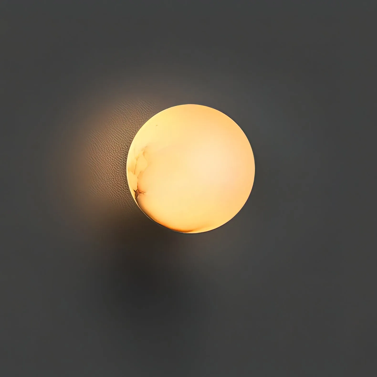 Alabaster Mini Orb Wall Lamp