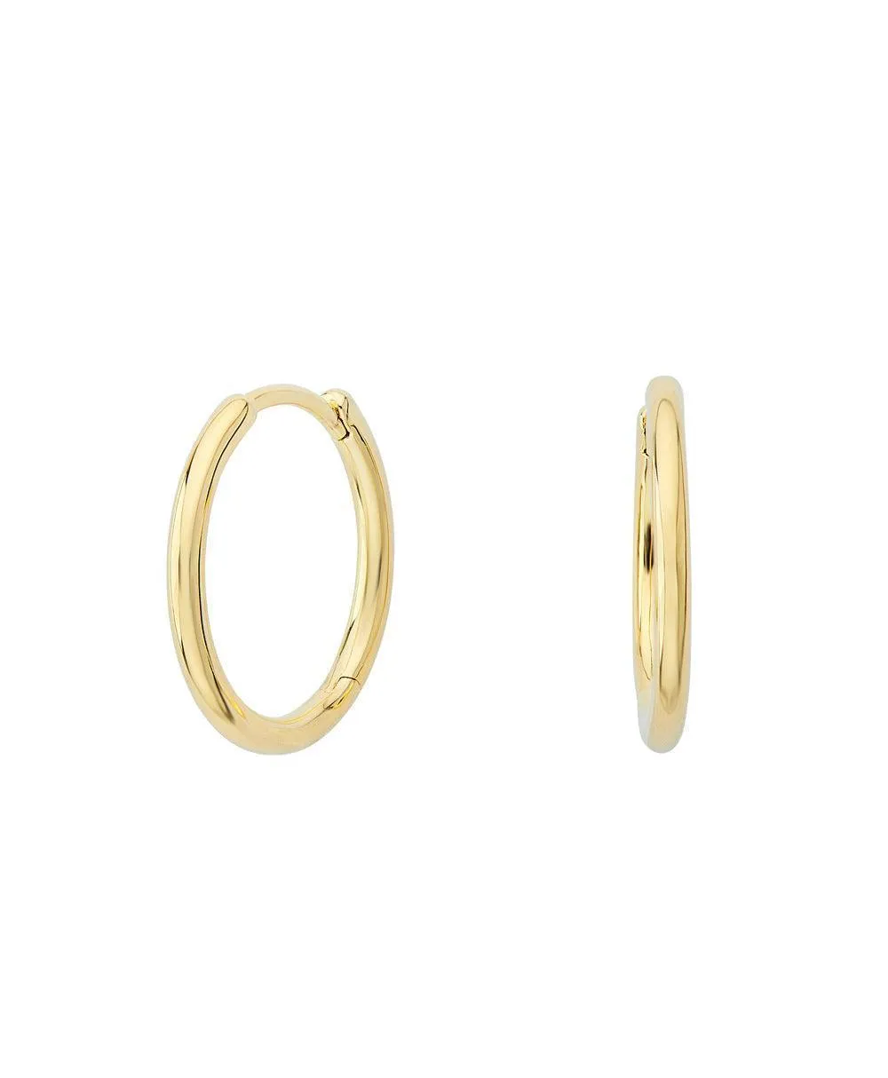 Aya Big Creole 18ct Gold Plated