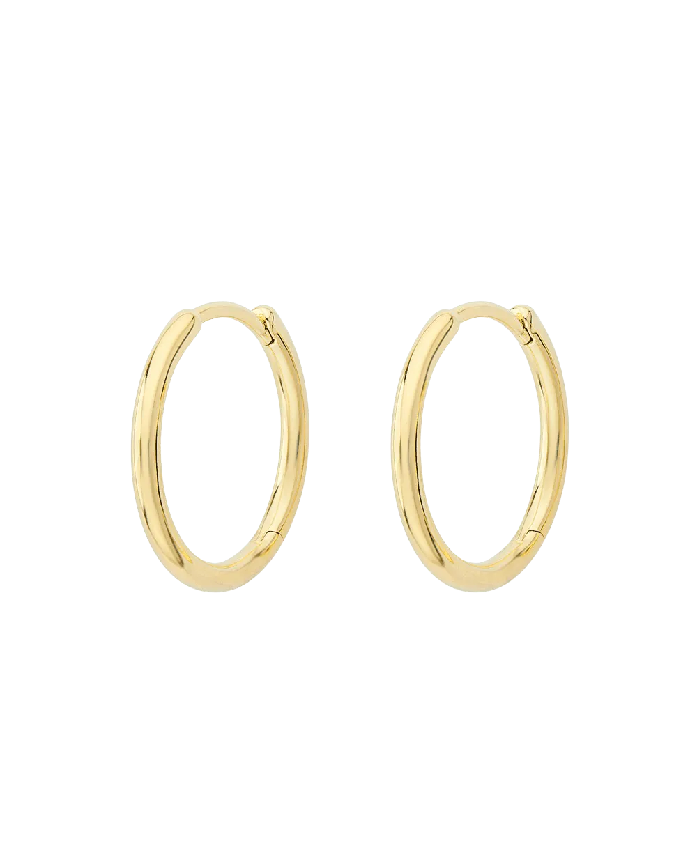 Aya Big Creole 18ct Gold Plated