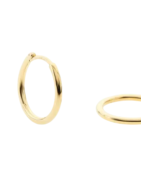 Aya Big Creole 18ct Gold Plated