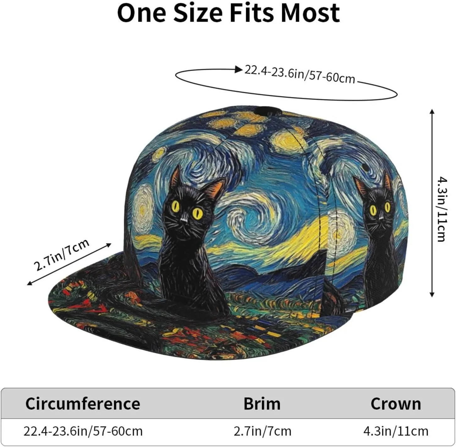 Baseball Cap Christmas Flat Brim Snapback Hat Men Women Hip Hop Cap Adjustable Trucker Hat for Adult Unisex