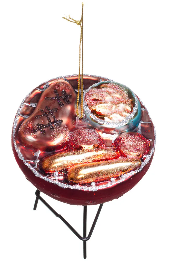 BBQ GRILL XMAS ORNAMENT