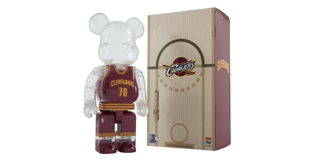 Bearbrick x NBA Cleveland Cavaliers 70th Anniversary 400%
