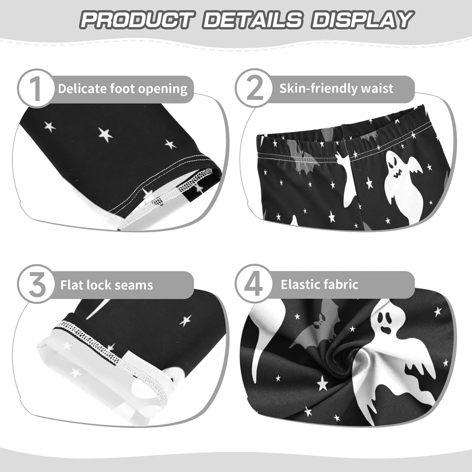 Boccsty Christmas Leggings Winter Kids Yoga Pants Dance Active Tights 4T-10T