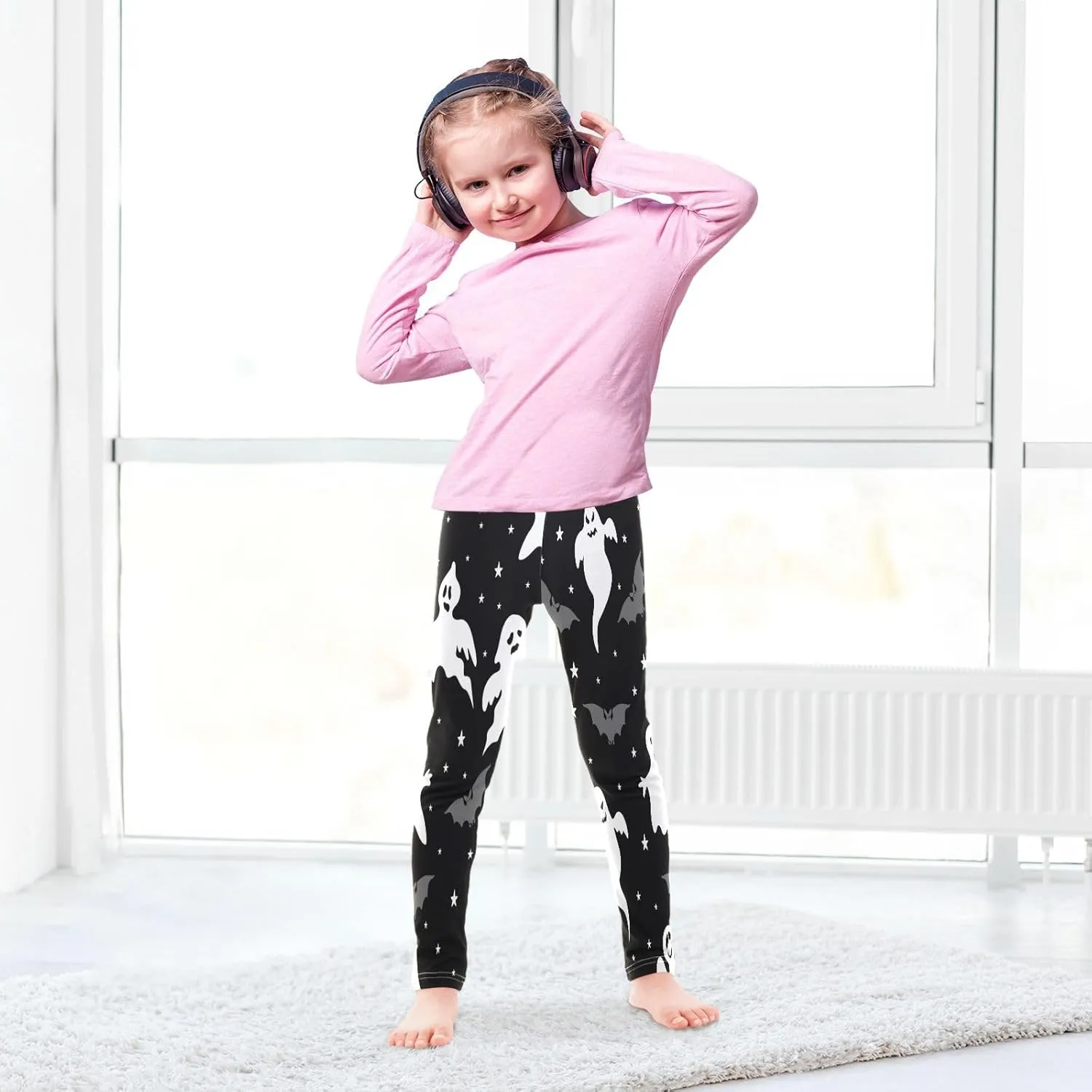 Boccsty Christmas Leggings Winter Kids Yoga Pants Dance Active Tights 4T-10T