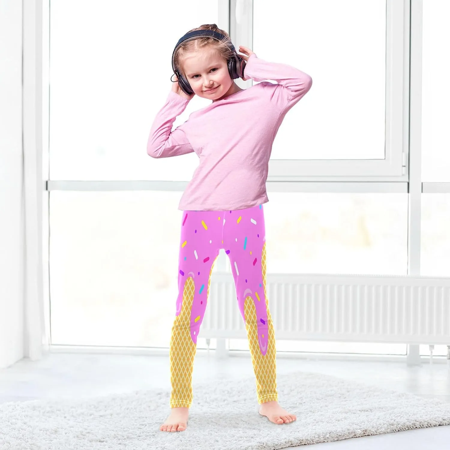Boccsty Christmas Leggings Winter Kids Yoga Pants Dance Active Tights 4T-10T