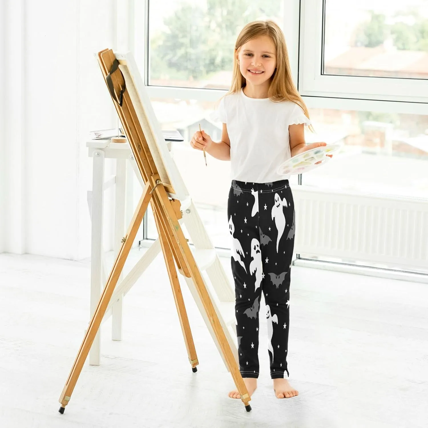 Boccsty Christmas Leggings Winter Kids Yoga Pants Dance Active Tights 4T-10T