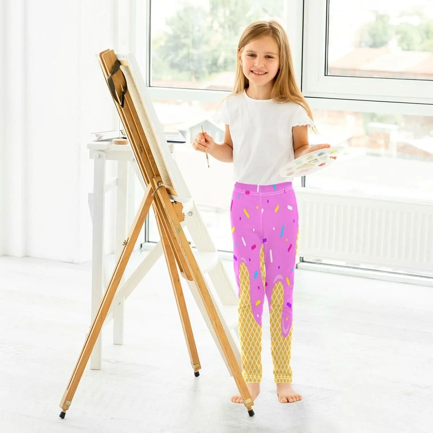 Boccsty Christmas Leggings Winter Kids Yoga Pants Dance Active Tights 4T-10T