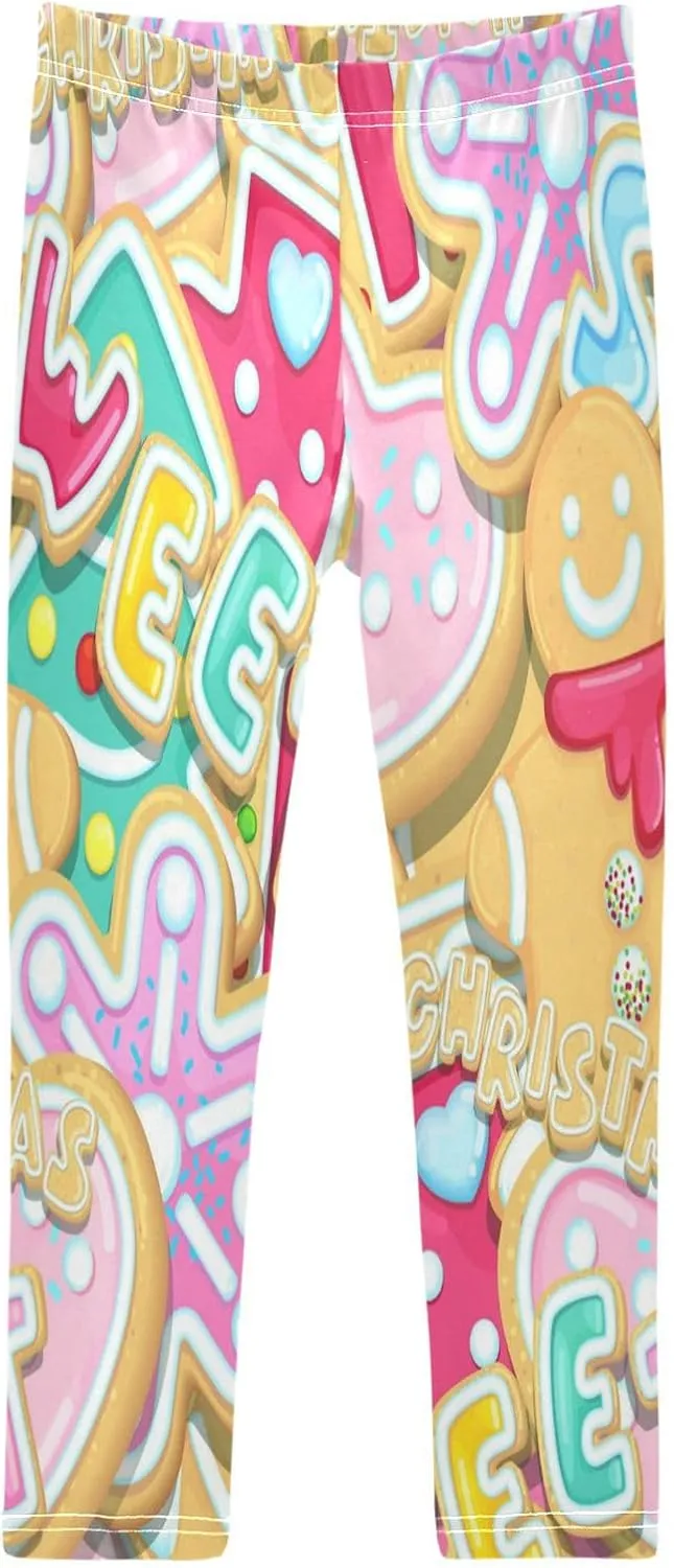 Boccsty Christmas Leggings Winter Kids Yoga Pants Dance Active Tights 4T-10T