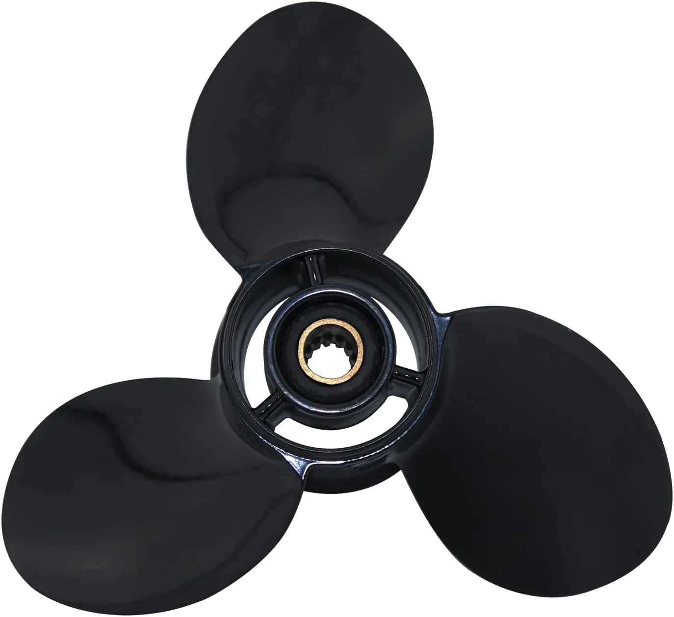 CAPTAIN Aluminum Outboard Propeller Fit Evinrude/Johnson Engines 8-15HP 13Tooth Spline RH