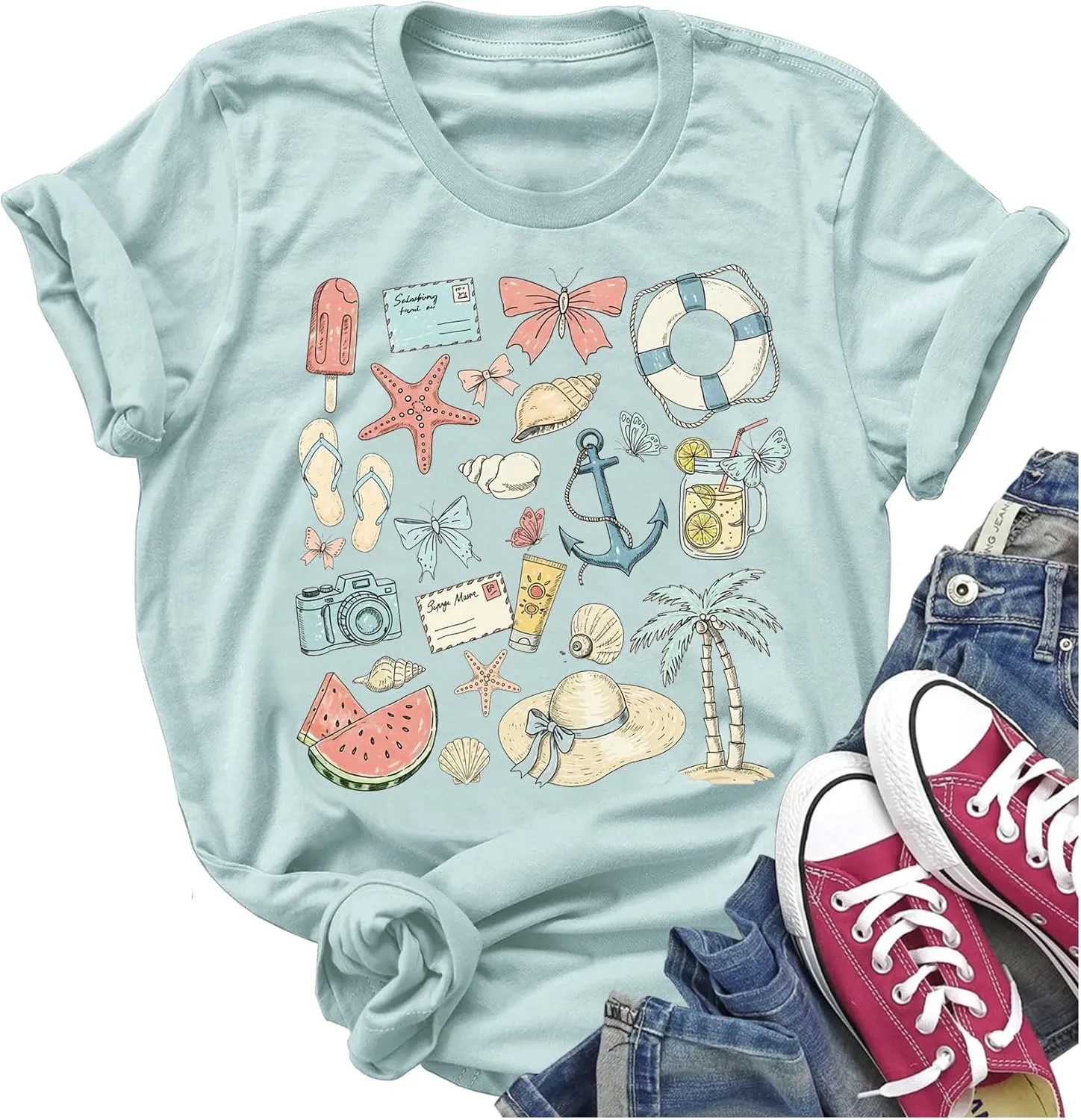 Country Music and Beer Funny Drinking Shirt for Women Summer Vacation T Shirts Vintage Country Shirts Tops
