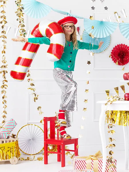 Giant Red Candy Cane Balloon