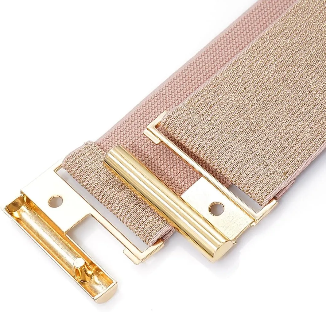 Glamorstar Wide Stretchy Waist Belt for Women Elastic Belt for Dresses
