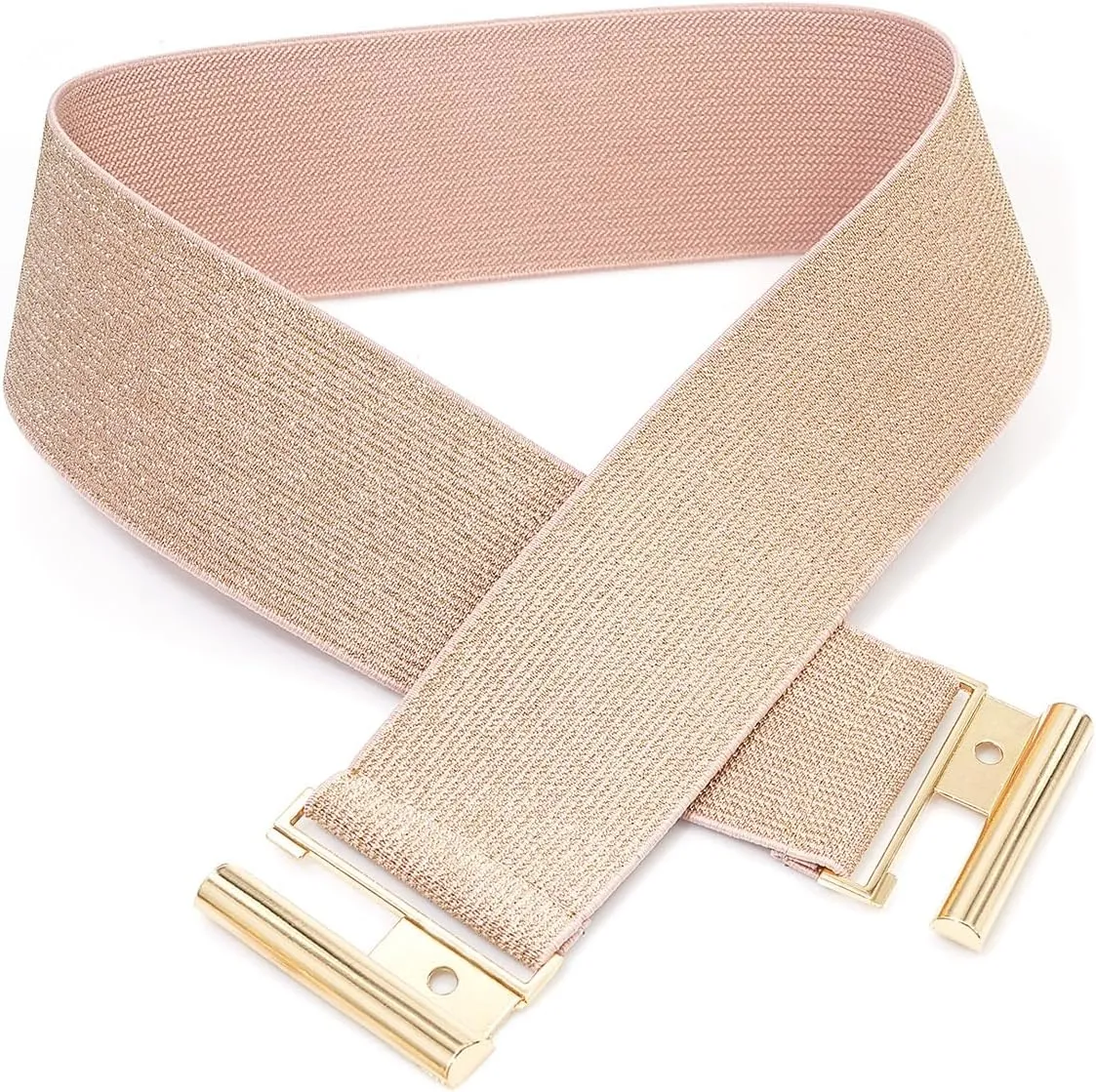 Glamorstar Wide Stretchy Waist Belt for Women Elastic Belt for Dresses