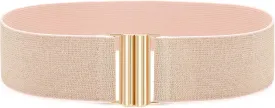 Glamorstar Wide Stretchy Waist Belt for Women Elastic Belt for Dresses