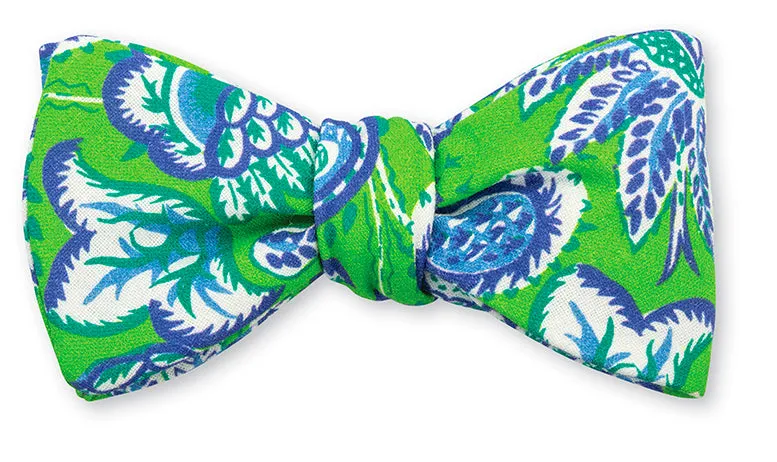 Green Kiawah Paisley Bow Tie - B5287