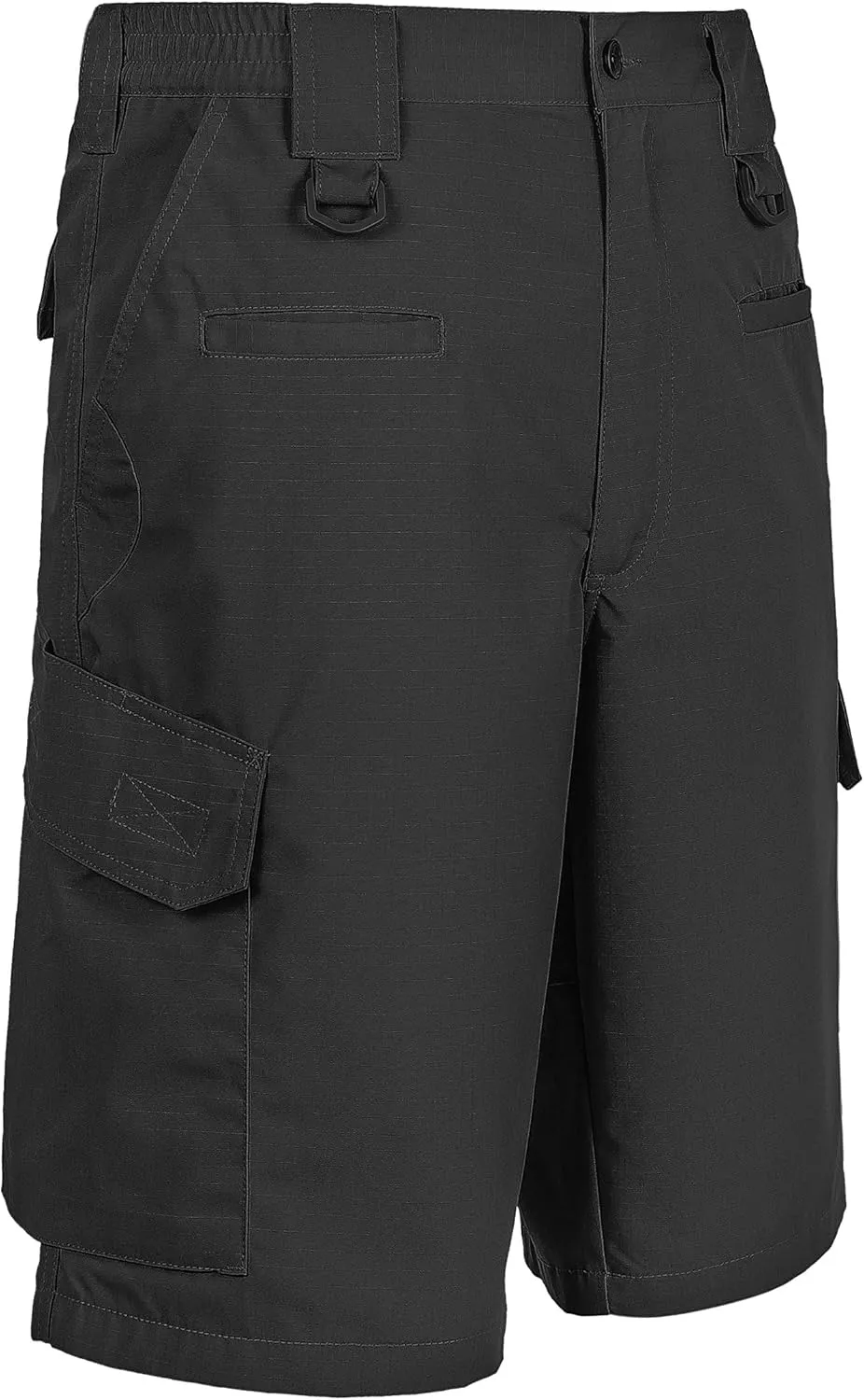 LAPG Men's Operator Elastic Waistband Tactical Shorts, Durable Ripstop Workout, Outdoor Men's Shorts, Cargo Shorts for Men