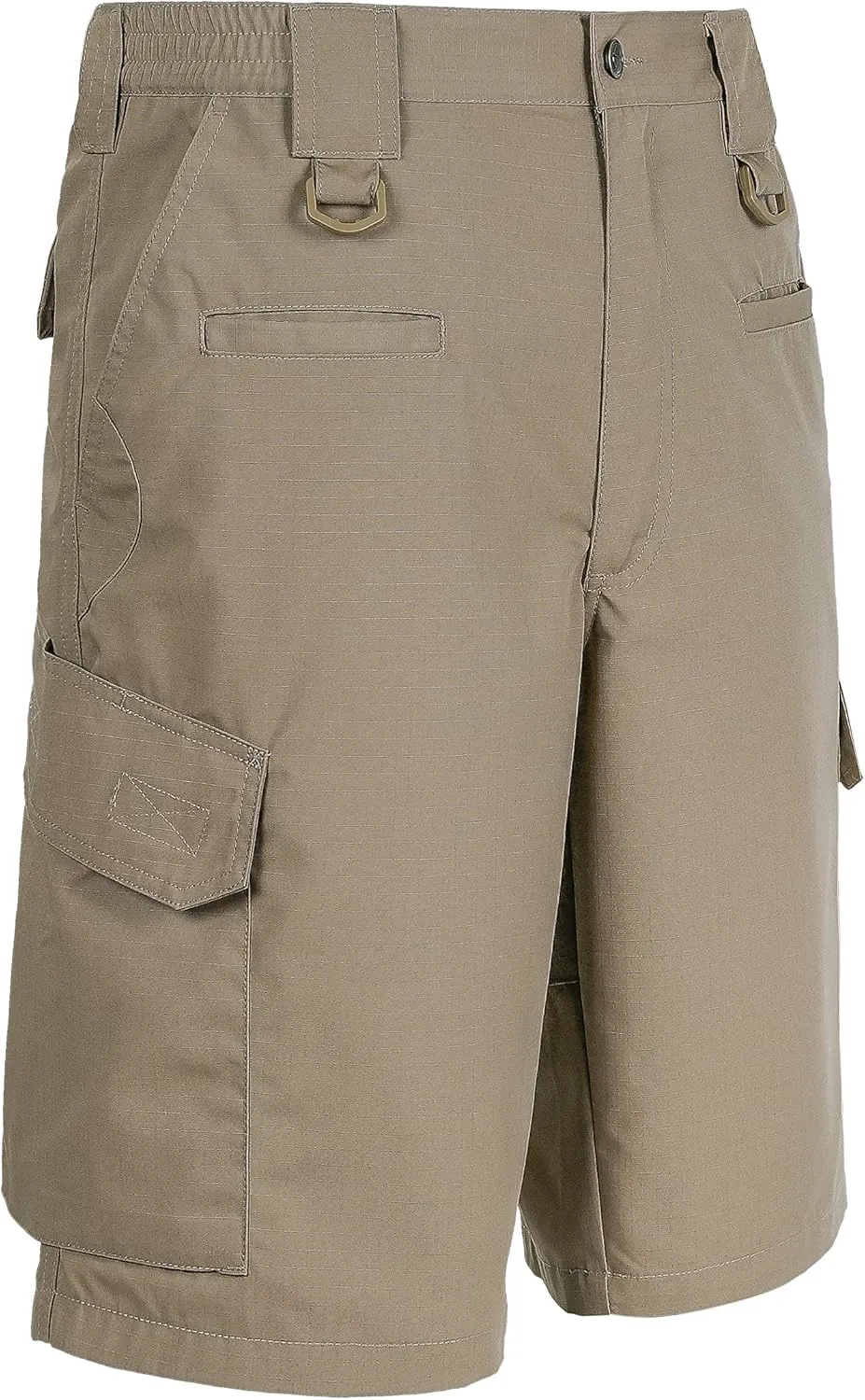 LAPG Men's Operator Elastic Waistband Tactical Shorts, Durable Ripstop Workout, Outdoor Men's Shorts, Cargo Shorts for Men
