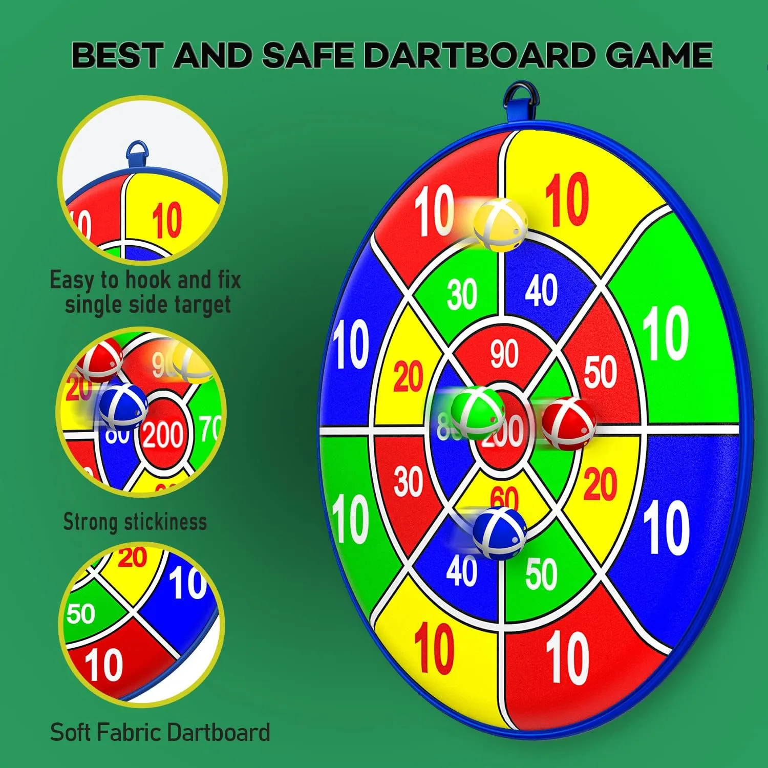 Large Kid Safety Toss Game Game, Family Party Party Supplies for Kids, Gift for Boys Birthday or Christmas for 3 4 5 6 7 8 9 10 11 12 Year Old Boy Girl Adult Birthday
