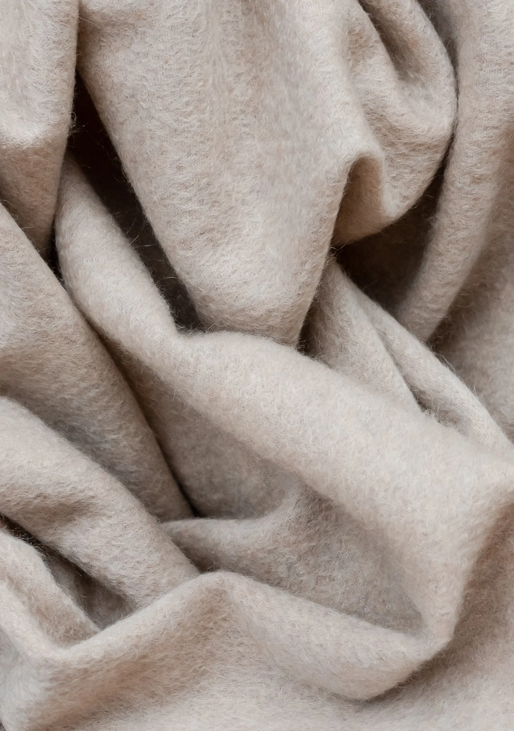 Men's Cashmere Scarf in Oatmeal Melange