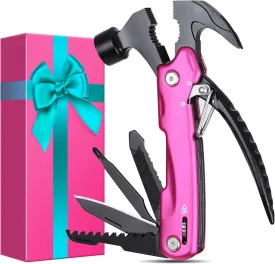Mothers Day Gifts for Mom Wife Women - Mothers Day Gifts from Daughter Son, Stocking Stuffers for Women - Birthday Gift for Woman, Sister, Woman Gift for Christmas - Christmas P'ink Hammer Multitool