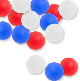 MYSXN July 4th Decor,15PCS Colored Ping Pong Balls,Plastic Table Tennis Ball for Pong Game and Advertising,Kids,DIY,Fun Arts,Pet Toy,Independence Day Decor