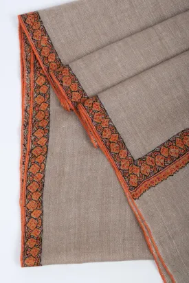 Organic Natural Cashmere Shawls, Original Colors, Undyed Scarves, Kashmir Pashmina, Handmade Gifts, Christmas Presents, 40x80" - ISLA