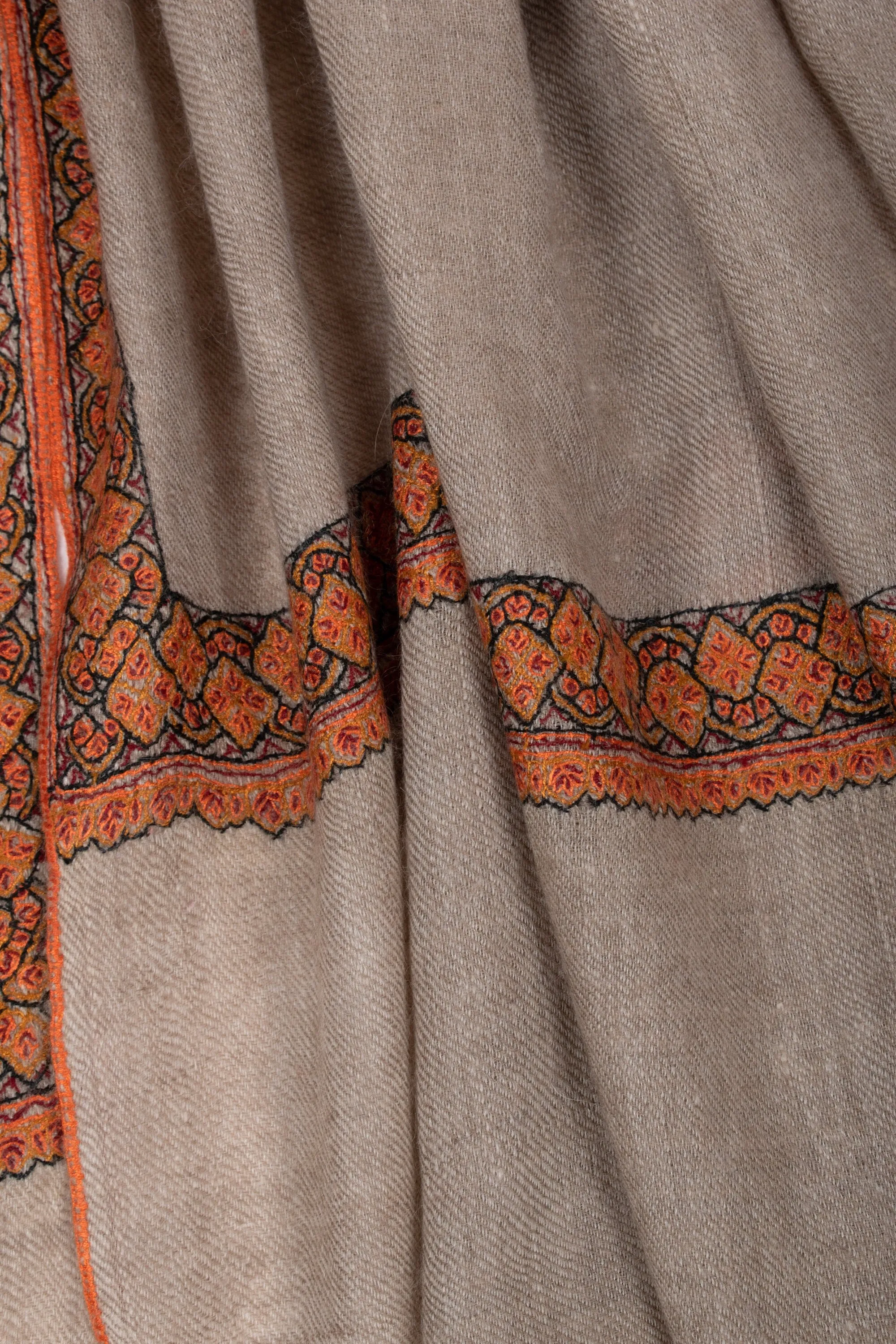 Organic Natural Cashmere Shawls, Original Colors, Undyed Scarves, Kashmir Pashmina, Handmade Gifts, Christmas Presents, 40x80" - ISLA