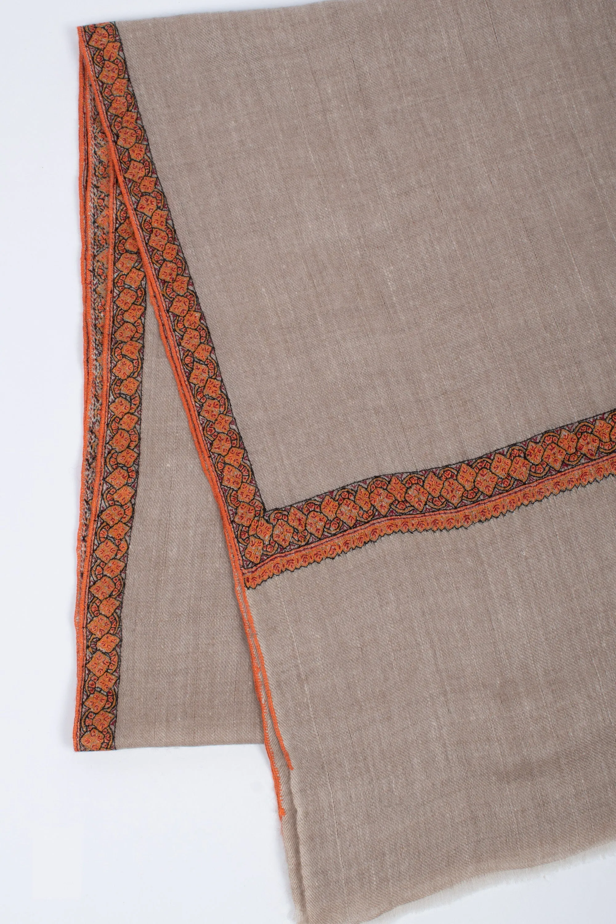 Organic Natural Cashmere Shawls, Original Colors, Undyed Scarves, Kashmir Pashmina, Handmade Gifts, Christmas Presents, 40x80" - ISLA