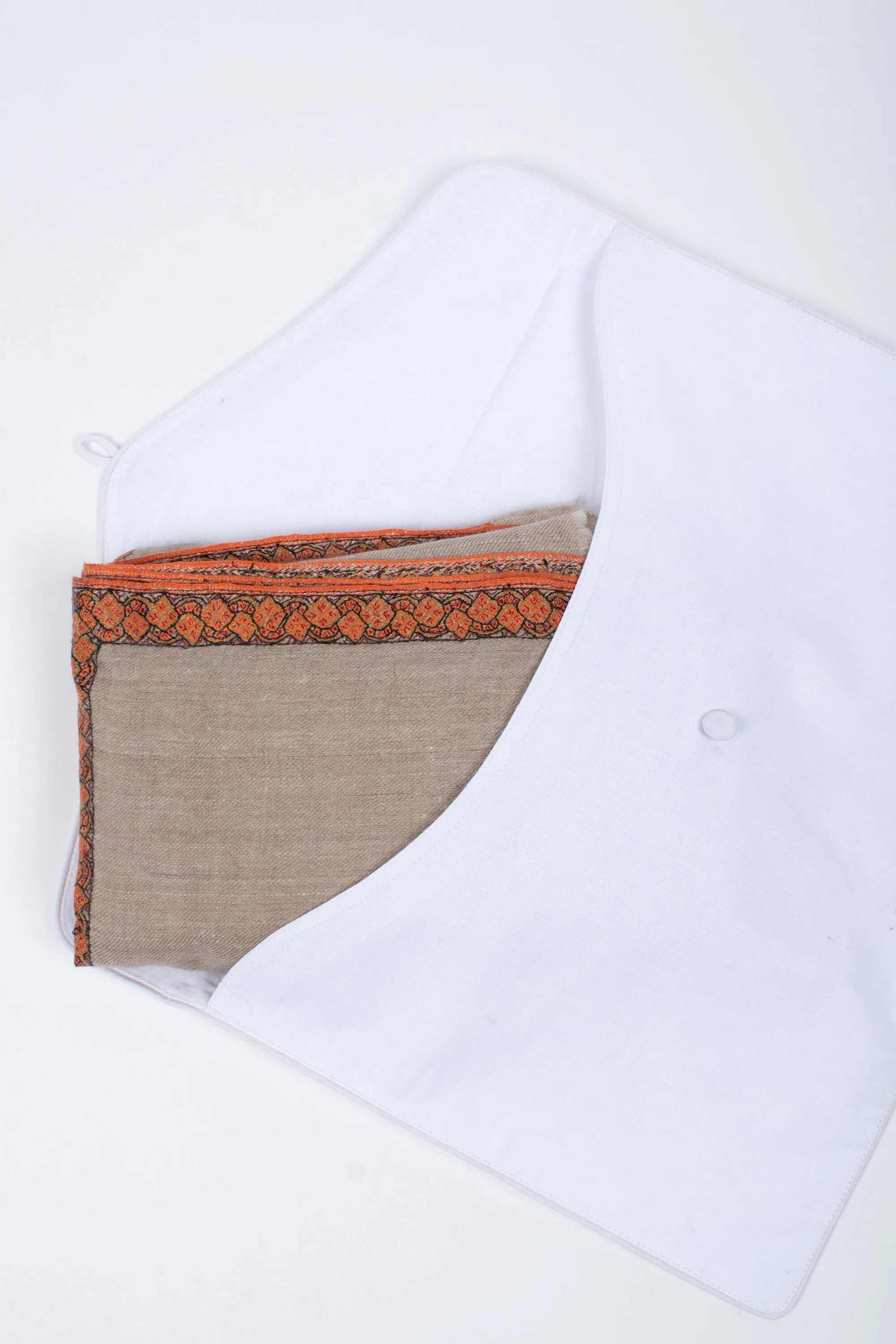 Organic Natural Cashmere Shawls, Original Colors, Undyed Scarves, Kashmir Pashmina, Handmade Gifts, Christmas Presents, 40x80" - ISLA