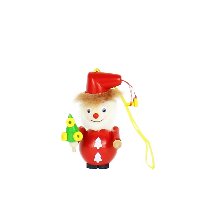 Ornament Golden Ring Santa