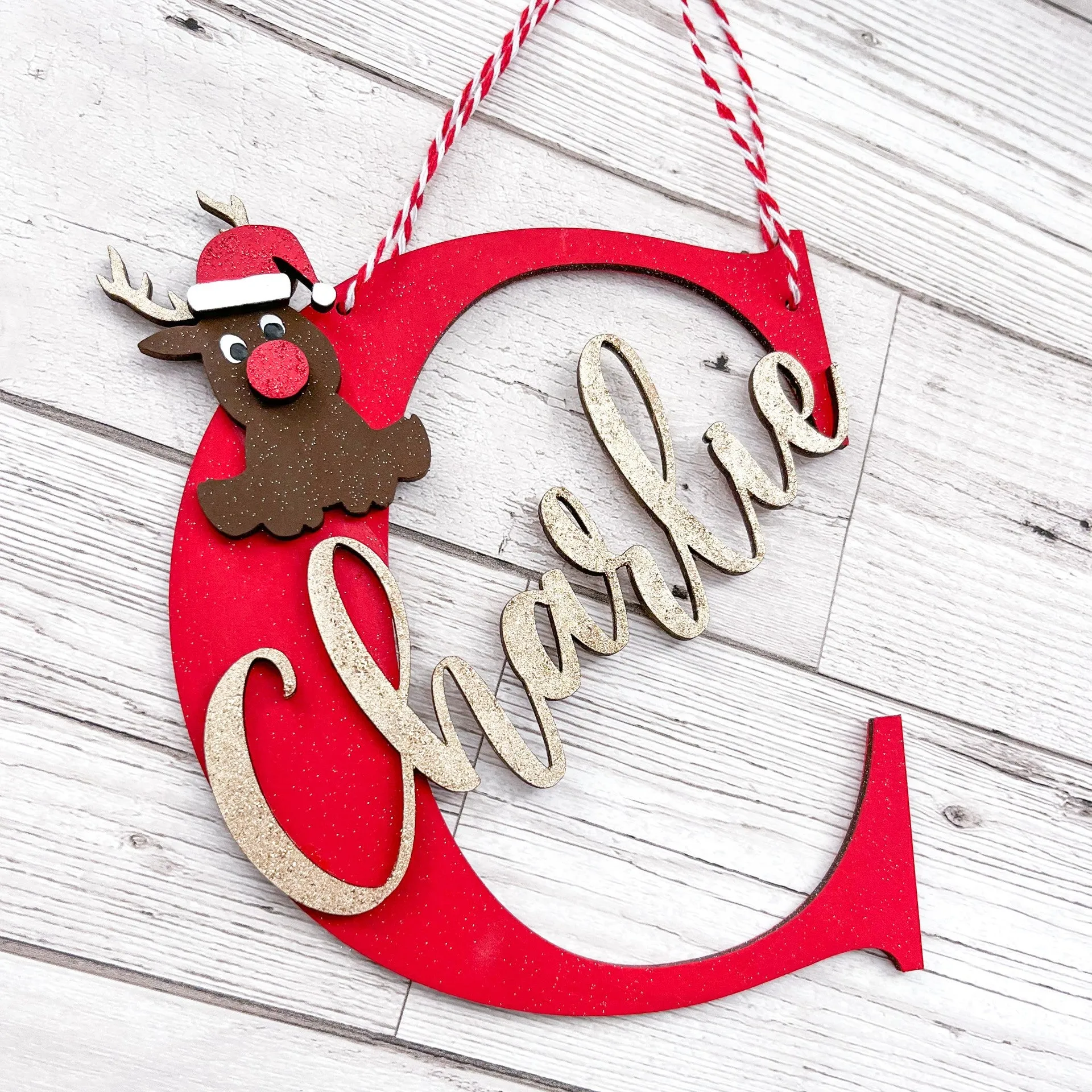 Personalised Kids Name Large Christmas Decoration