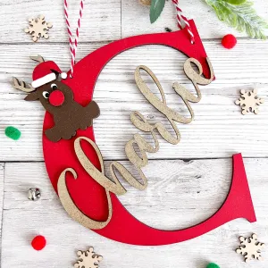 Personalised Kids Name Large Christmas Decoration