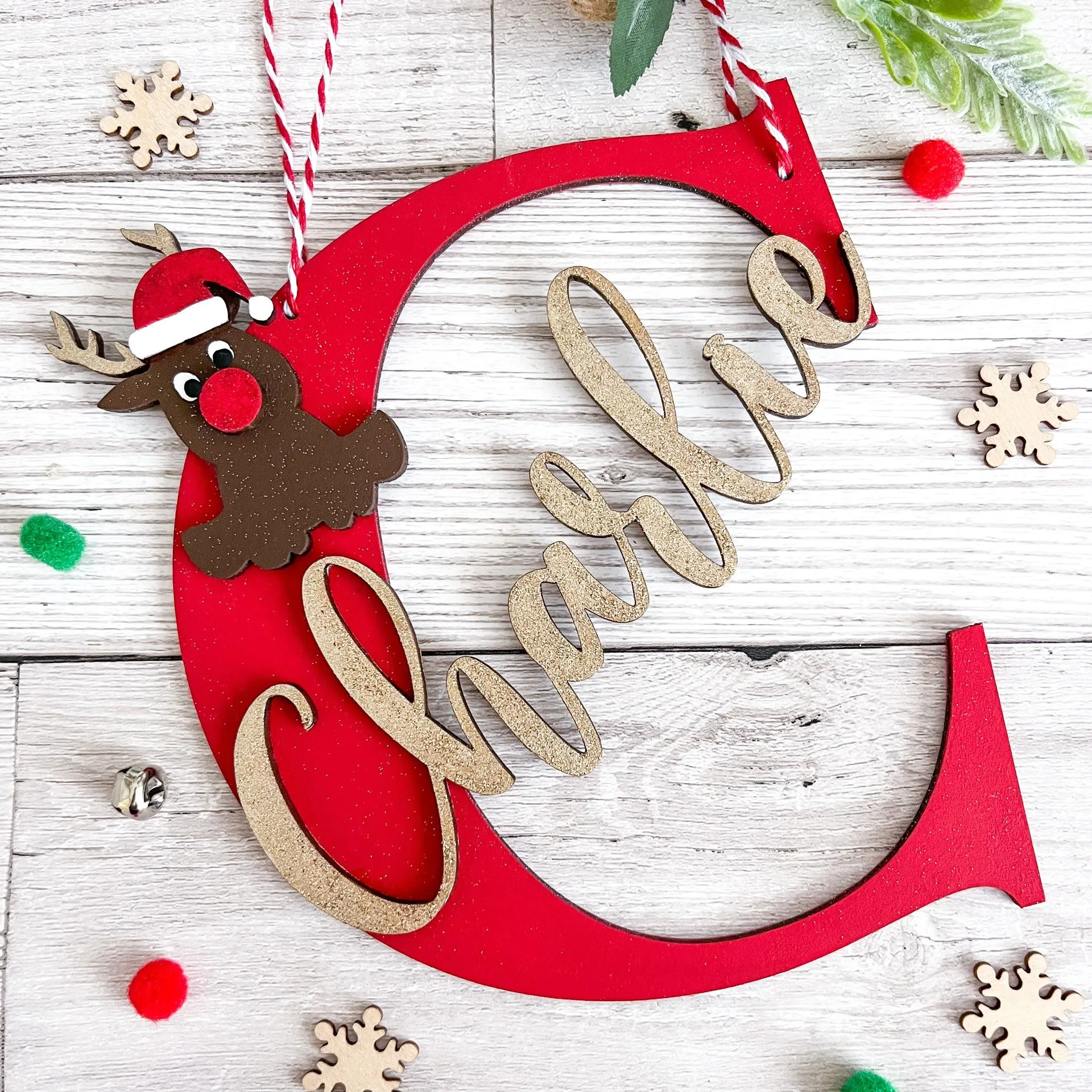 Personalised Kids Name Large Christmas Decoration
