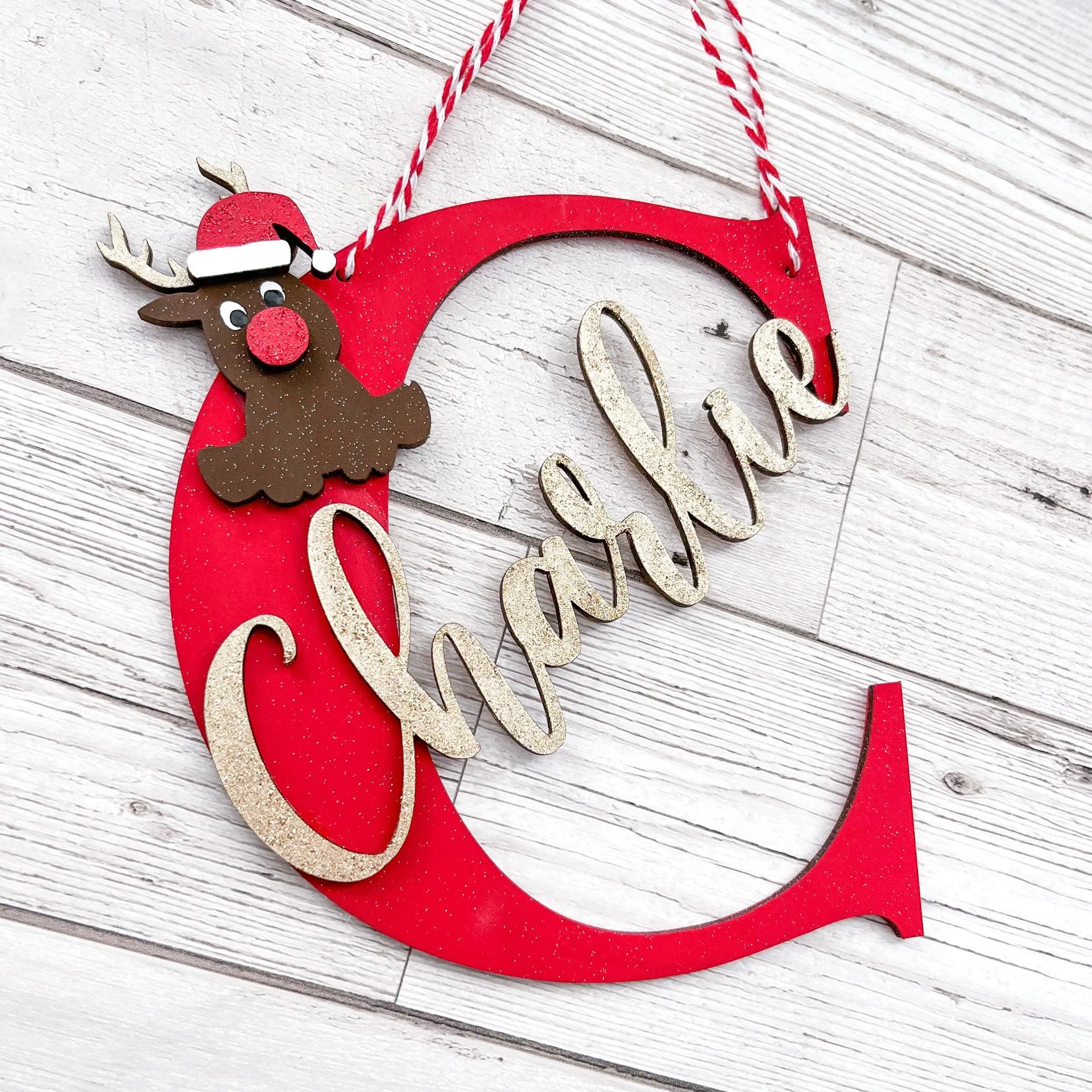 Personalised Kids Name Large Christmas Decoration