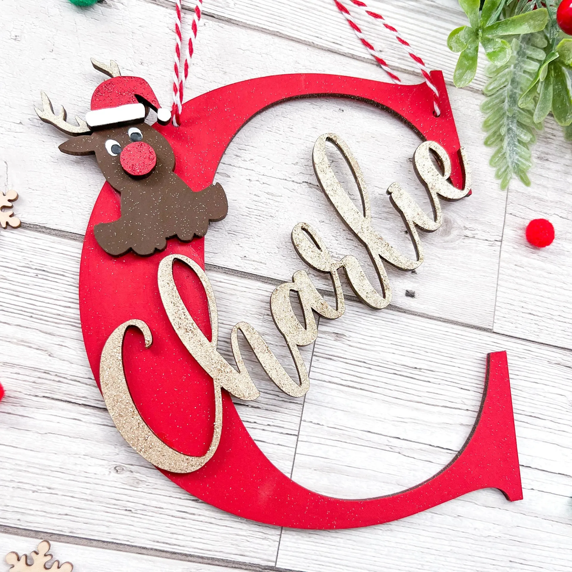 Personalised Kids Name Large Christmas Decoration