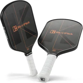 Pickleball Paddle, Carbon Fiber Surface with Reinforced 16mm Polypropylene Honeycomb Core, Perforated Grip, USA Pickleball Approved