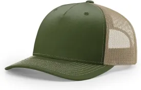 Richardson 112 Trucker Hat - 5 Panel Premium Adjustable Snapback Hat - Structured Richardson Blank Caps