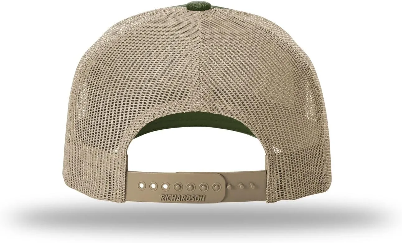 Richardson 112 Trucker Hat - 5 Panel Premium Adjustable Snapback Hat - Structured Richardson Blank Caps