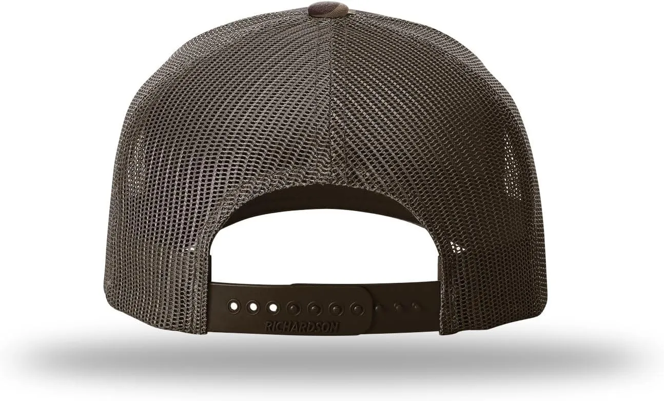 Richardson 112 Trucker Hat - 5 Panel Premium Adjustable Snapback Hat - Structured Richardson Blank Caps
