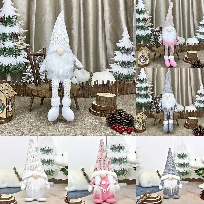 Santa Claus Christmas Doll Merry Christmas Decorations for Home Elk Christmas Ornaments Xmas Tree Decor  Navidad Natal Gifts