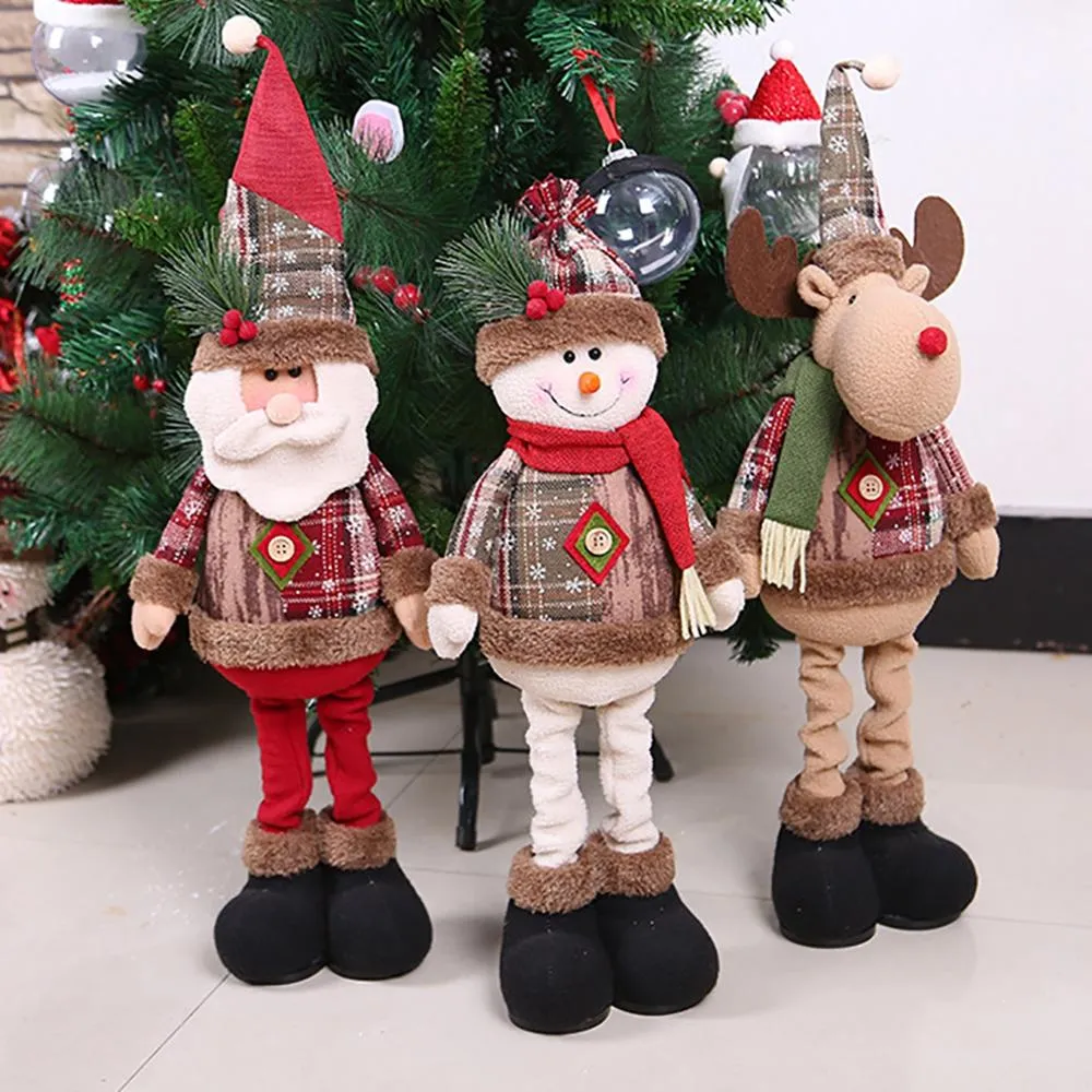 Santa Claus Christmas Doll Merry Christmas Decorations for Home Elk Christmas Ornaments Xmas Tree Decor  Navidad Natal Gifts