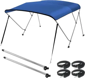 Seamander Bimini Top for Boats,3-4 Bow 13 Different Size Bimini Tops,Includes Bimini Top Hardwares and Boot Cover,3 Bow 6ft Length 79in - 84in Width 46in Height