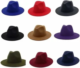 Solid Stiff Fedora Christmas green