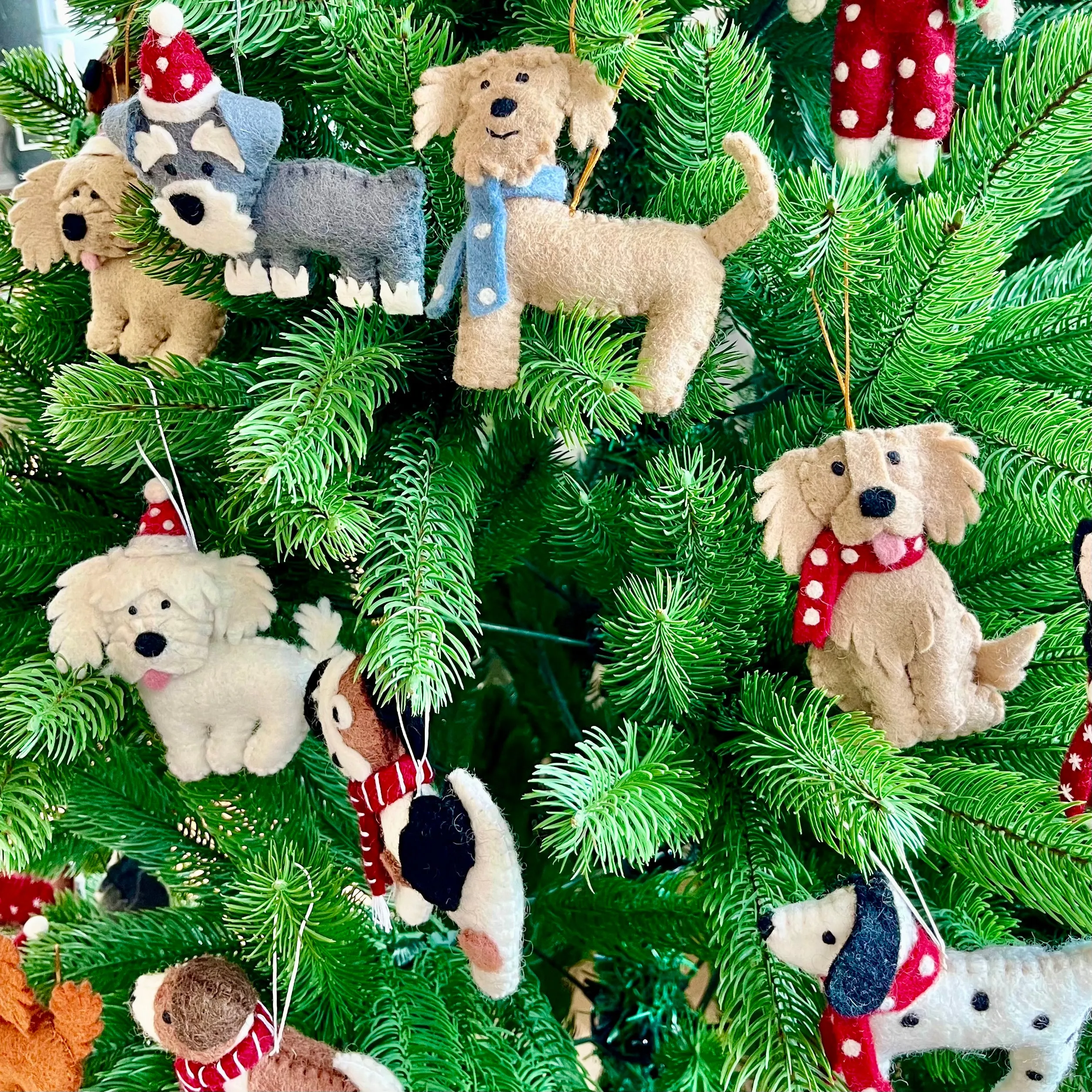 Staffy dog Christmas Decoration