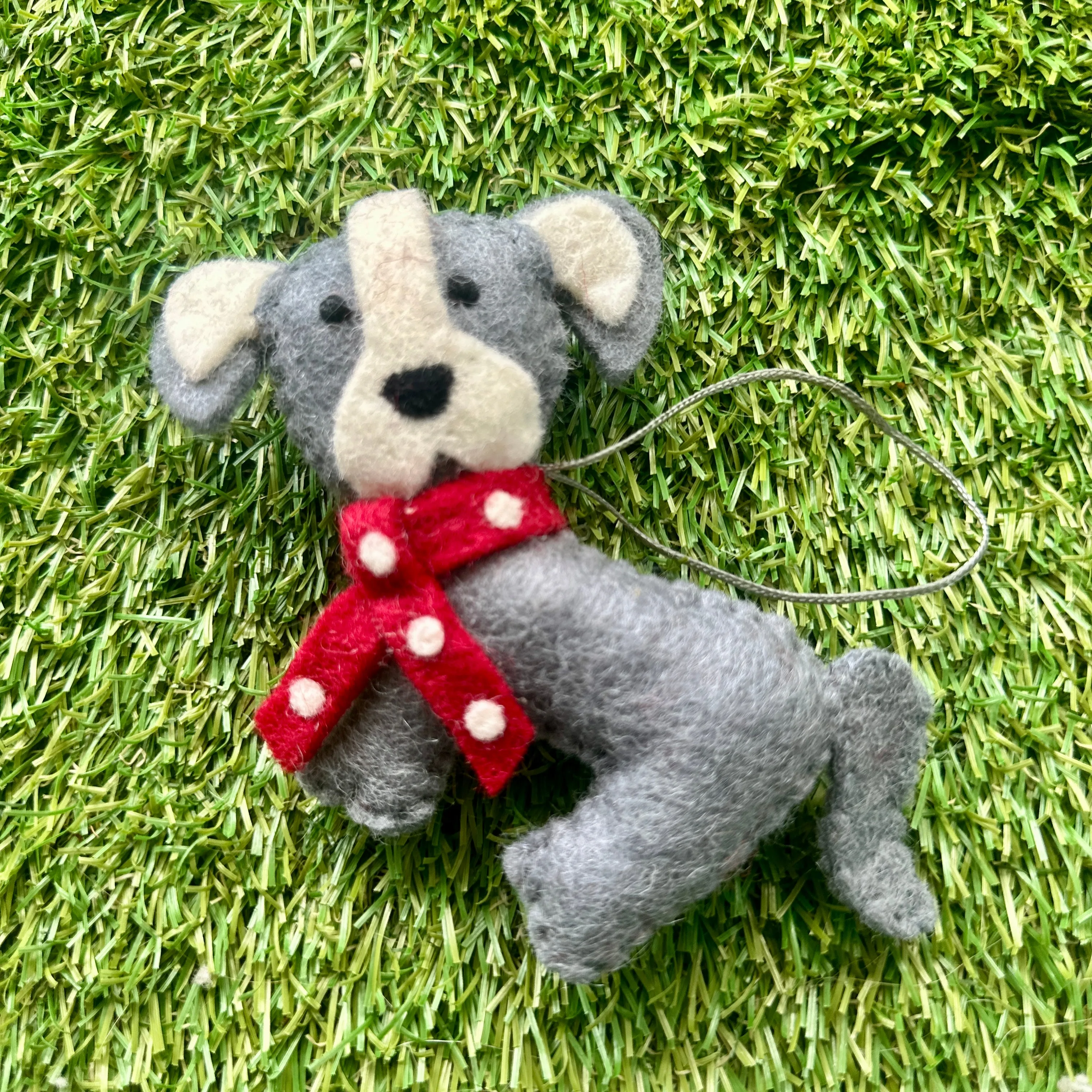 Staffy dog Christmas Decoration